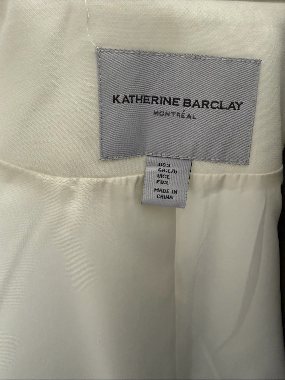 Katherine Barclay White/Ivory Longline Sleeveless White Tailored Blazer Vest - Picture 10 of 10